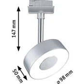"Paulmann URail Circle LED spot apvalus 2700K chromas