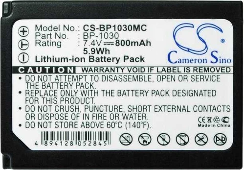Akumuliatorius Cameron Sino Akumuliatorius Bateria Do Samsung Typu Bp-1030 / Ed-bp1030 / Cs-bp1030mc