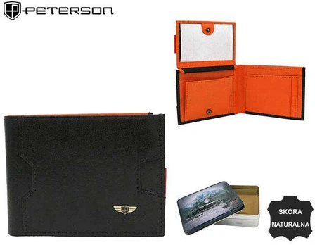 Natūralios odos piniginė vyrams Peterson PT228