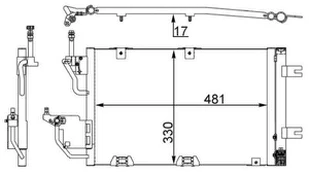 MAHLE AC 400 000S Kondensatorius, oro kondicionierius