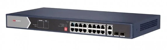 Hikvision 20 prievadų 16 PoE prievadų komutatorius DS-3E0520HP-E