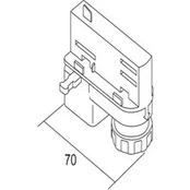 "Ivela" universalus adapteris 220-240 V, baltas