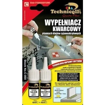 Klijai su kvarciniu užpildu Techniqll 4ml+4ml