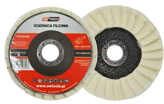 AW-Tools AWTOOLS VELTINIO ŠLIFIMO RATAS 125mm