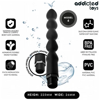 ADDICTED TOYS - Analinis valiklis su universaliu adapteriu