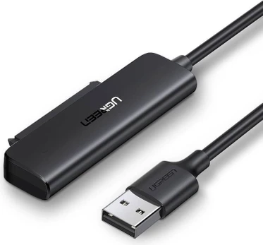 Ugreen 70609, HDD/SSD korpusas, 2,5", Serial ATA III, 5 Gb/s, karšto keitimo, juodas