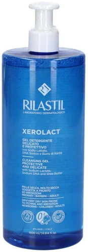 Rilastil XEROLACT gentle and protective cleansing gel 1000 ml kaina
