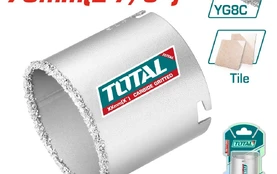 Gręžimo karūnėlė glazūrai TOTAL, YG8C+A3, 73 mm, TAC440731 kaina