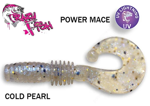 Guminukas Crazy fish Power Mace COLD PEARL 4 cm Anyžiai
