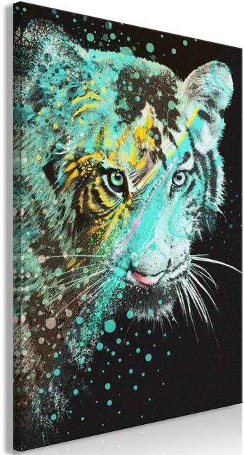 Artgeist Paveikslas - Mint Tiger (1 Part) Vertical