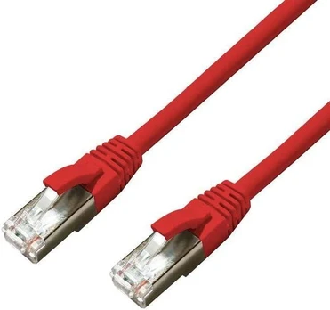 MicroConnect CAT6A S/FTP 10m Raudona LSZH