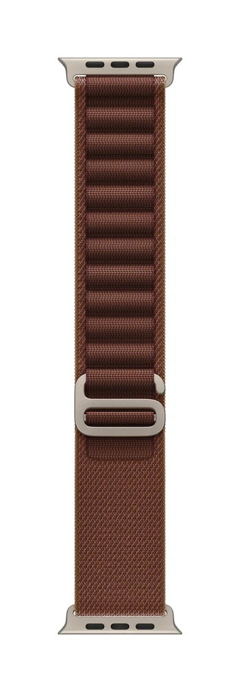 49mm Burgundy Alpine Loop - Small - Natural Titanium Finish