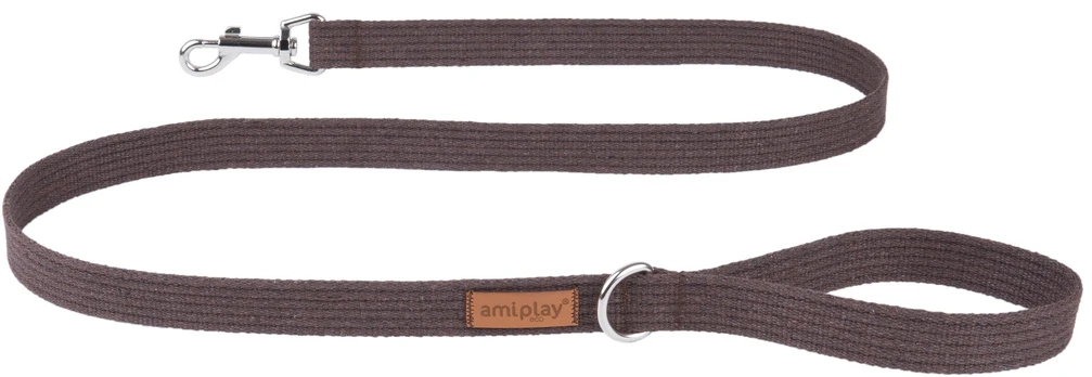 Pavadėlis Amiplay Cotton, rudas, 1.4m x 1.5cm