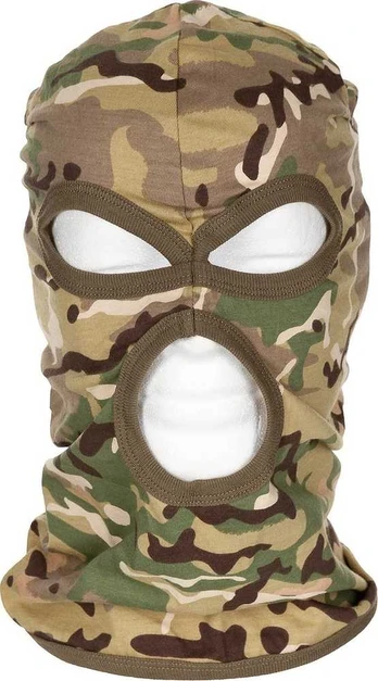 MFH Balaclava 3 hole thin operation-camo 100 % Cotton