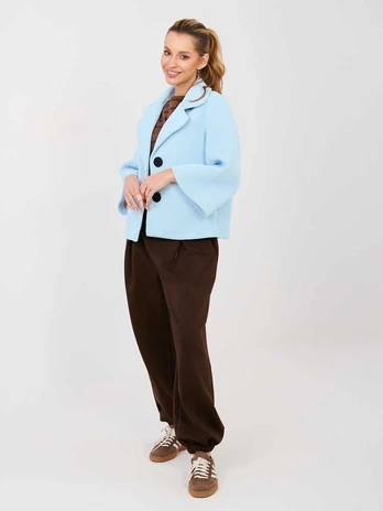 Italy Moda Kelnės-IT-SP-9995.16P-ciemny ruda