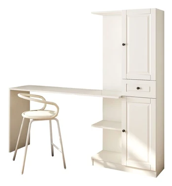 Rašomasis stalas ir knygų spinta Rb1000401557, balta