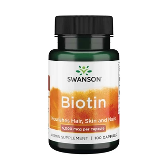 SWANSON, BIOTIN, Biotinas 5000mcg, maisto papildas, N100