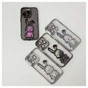 iLike iPhone 14 Pro silikono dėklo spausdinimas Desire Rabbit Apple Black