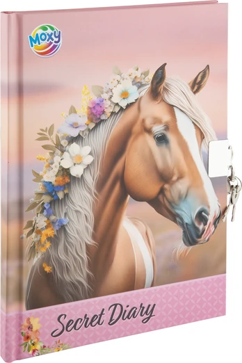 Moxy - Horse secret diary with key & lock A5, 60 sheets (190008)