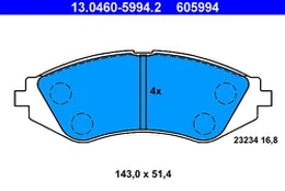 ATE 13.0460-5994.2 Brake pad set