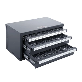 Trijų stalčių grąžtų dozavimo spintelė