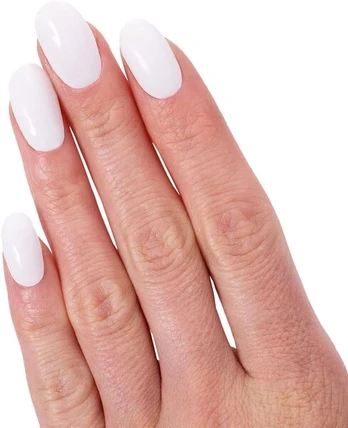 Glamsy nagų lipdukai, 24 vnt., White Wish
