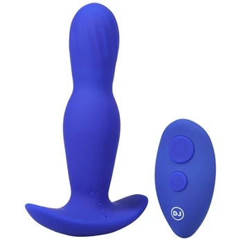 Doc Johnson A-Play Expander Silicone Plug Remote Control Juodas Medium