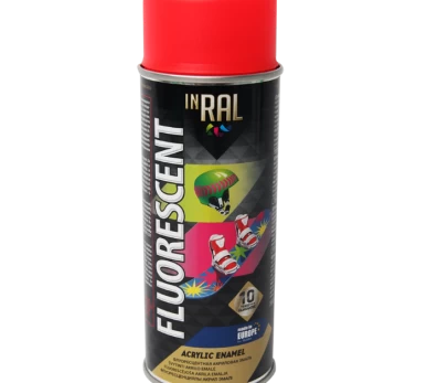 Aerozoliniai dažai INRAL FLUORESCENT, 400 ml raudonos sp.