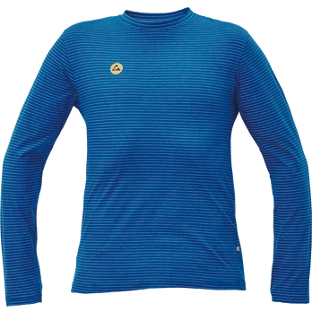 Marškinėliai vyrams Cerva Noyo ESD LS, royal blue, M dydis