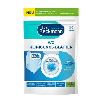 DR.BECKMANN Tualeto valymo paklodės Magic Leaves Ocean Breeze 20 vnt.