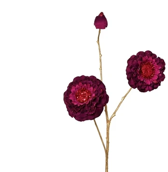 Artificial flower Decoris Zinnia. pink. 88 cm