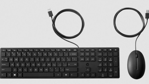 HP 320MK USB Wired Mouse Keyboard Combo, spill resistant – Black - EST | 9SR36UT#ARK