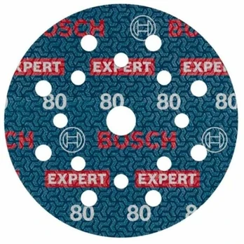 Šlifavimo diskas BOSCH Expert 0780 125mm P80 Velcro, 50vnt.