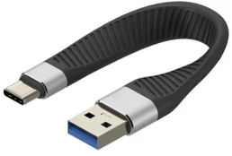 Kabelis USB Techly USB-C - USB-C 0.12 m Juodas (ICOC USBC-FL-U322)
