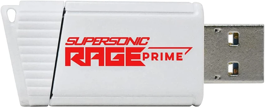 USB atmintinė Patriot Supersonic Rage Prime, balta, 1 TB