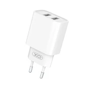 XO wall charger CE02C 2x USB 2,1A baltas kaina