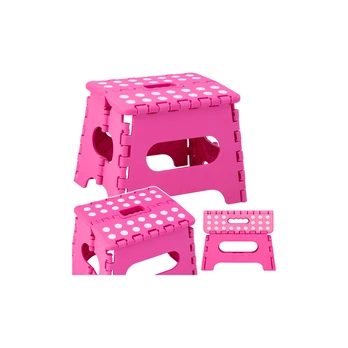Lean Folding Stool Footrest Step Anti-slip Rožinė 24 x 19 cm