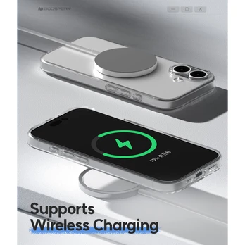 Dėklas Mercury Jelly Clear do iPhone 17 Pro Max permatomas