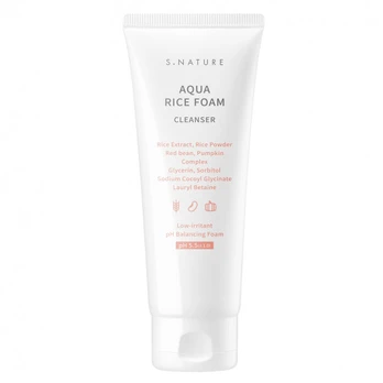 S.NATURE_Aqua Ryžių putų valiklis 160ml
