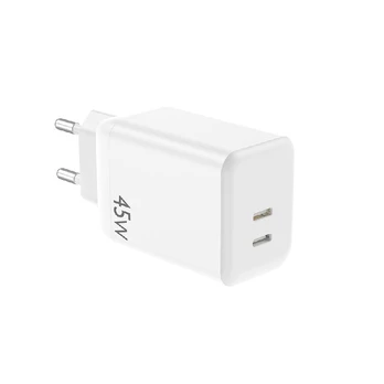 Įkroviklis NCC (2xUSB-C 45W) baltas