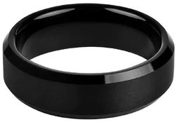 Troli Juodas steel ring kaina