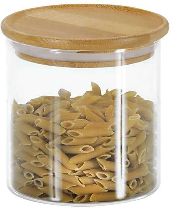 Glass container with bamboo lid, 500 ml, KESPER