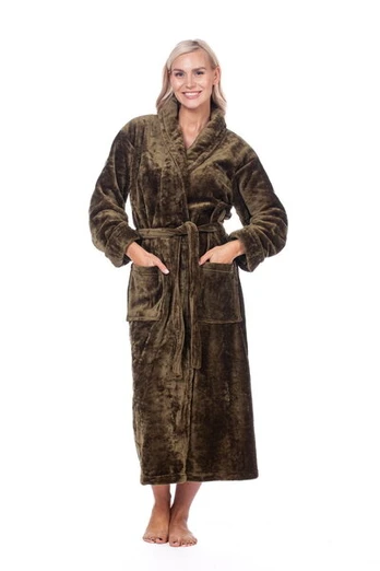Chalatas moterims Elite Bamboo, rudas