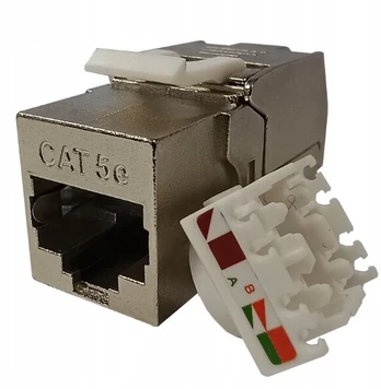 Modulis Keystone Rj45 kat.5e Utp Lan Metalinis Ekranuotas Be įrankių
