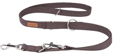 Pavadėlis Amiplay Cotton, rudas, 1-2m x 1.5cm kaina