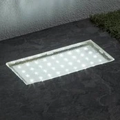 Stačiakampio formos LED įleidžiama grindų lempa "Walkover", 20 cm