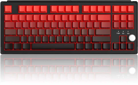 Klaviatūra Magegee SKY87 Raudona&Juodas Gradient, RGB, Ivory Baltas Switch, US