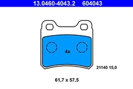 ATE 13.0460-4043.2 Brake pad set