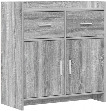 Kabalas Pilka Sonoma 75 x 36 x 80 cm Apdirbta mediena