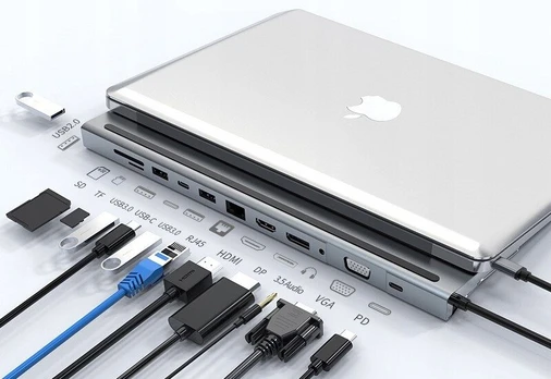 Šakotuvas „Bounn 12in1“ USB-C stotis / replikatorius (JL-CZ12)